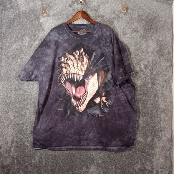 The Mountain Other - The Mountain Dinosaur T-rex Bust Throught Tee Mens 4X Jerry Loforo 2012